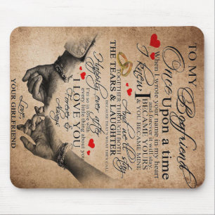 Love Quote For Boyfriend   Lovely Quotes Gift Mouse Pad