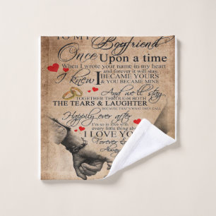 Love Quote For Boyfriend Lovely Quotes Gift Wash Cloth