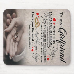 Love Quote For Girlfriend   Best Gift For Wife Mouse Pad
