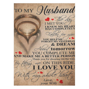 Love Quote For Husband   Best Gift For Husband Tablecloth
