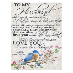 Love Quote For Husband   Cute Decor Tablecloth