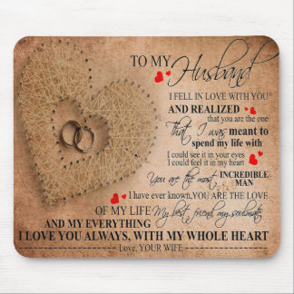 Love Quote For Husband | Funny Quote Mouse Pad