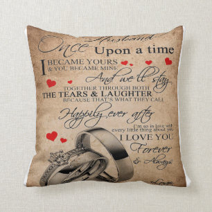 Love Quote For Husband   Funny Quotes Gift Throw Pillow