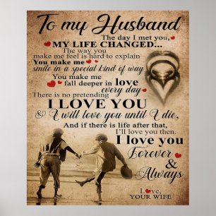 Love Quote For Husband   Lovely Family Decor Gift