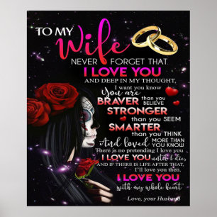 Love Quote For Wife   Best and Perfect Gift Poster