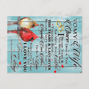 Love Quote For Wife, Couple Love Gift, Love Wife Postcard