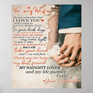 Love Quote For Wife   Home Decor Gift