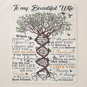 Love Quote For Wife   Home Decor Gift Sherpa Blanket