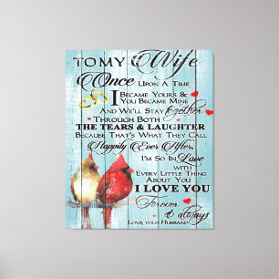 Love Quote For Wife Trendy Present For Wife Canvas Print