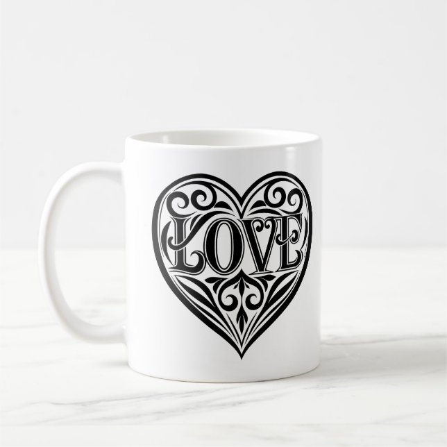 Love quote men's coffee mug (Left)