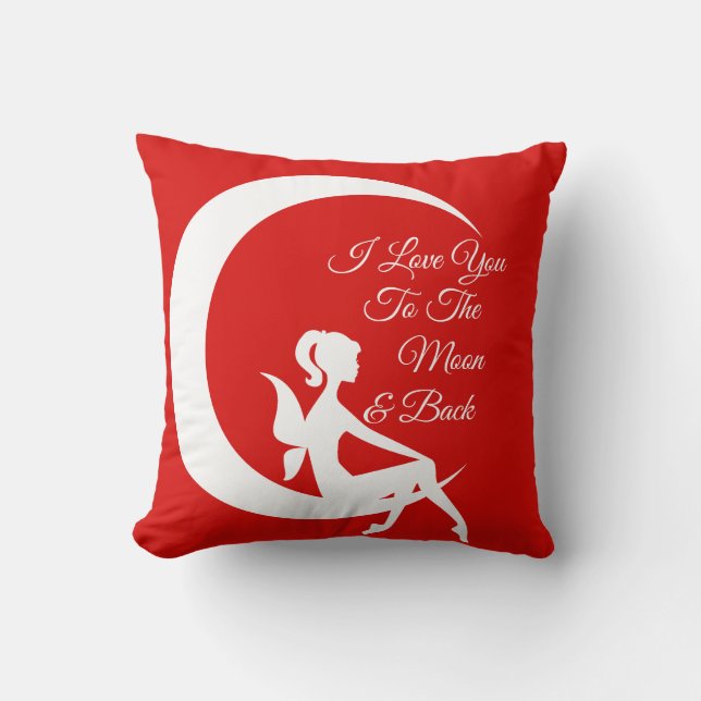 Love Quote Throw Pillow (Front)
