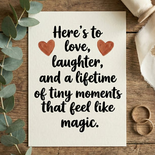 Love Quote Wedding Engagement Party Card