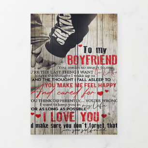 Love Quotes To Husband   To My Husband Letter   Tri-Fold Announcement