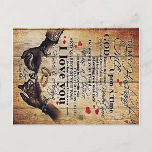 Love Quotes To My Husband, Home Decor Announcement Postcard