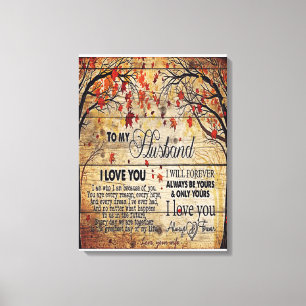 Love Quotes To My Husband, Trendy Gift Canvas Print