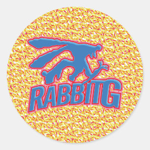LOVE RABBITG (RABBIT) OF GRANADA BY MASANSER CLASSIC ROUND STICKER