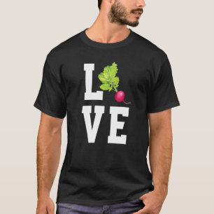 Love Radish Cute Vegetable Vegan Radish T-Shirt
