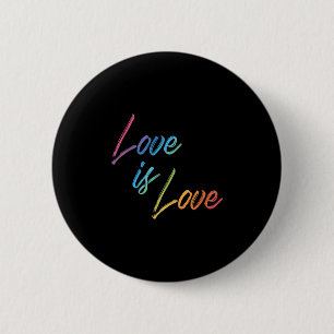 Love Rainbow Colour Cute Happy Positive Quote Grap 2 Inch Round Button