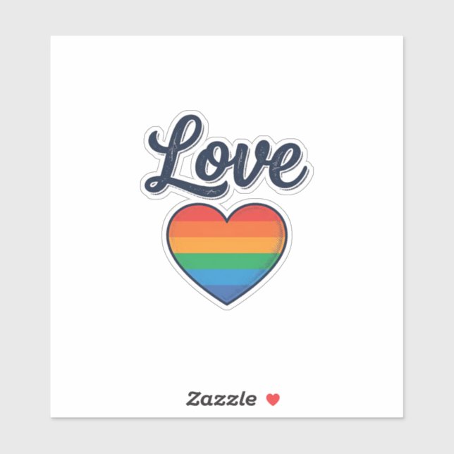 Love Rainbow Heart Pride Vector Shirt Design_1 (Sheet)