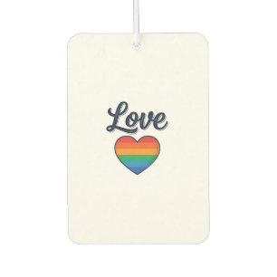 Love Rainbow Heart Pride Vector Shirt Design_1 Air Freshener