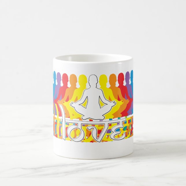 Love Rainbow Intentions café Mug (Centre)
