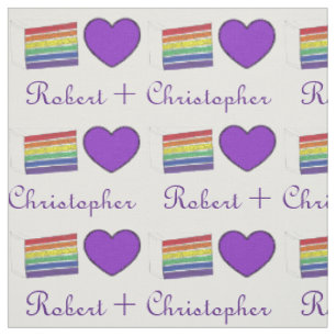 Love Rainbow Layer Wedding Cake Gay Pride LGBT Fabric