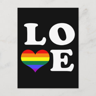 Love Rainbow Pride Postcard