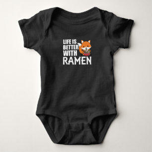 Love Ramen Cute Fox Kawaii Foxes Baby Bodysuit