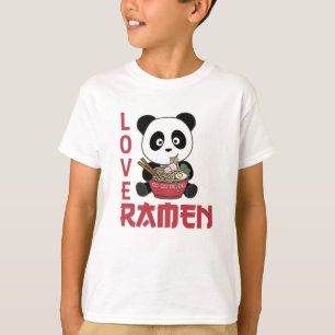 Love Ramen Cute Panda Kawaii Pandas T-Shirt