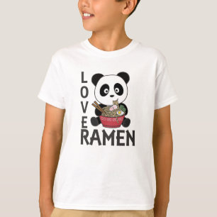 Love Ramen Cute Panda Kawaii Pandas T-Shirt