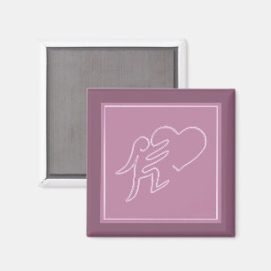 LOVE (RASPBERRY) MAGNET