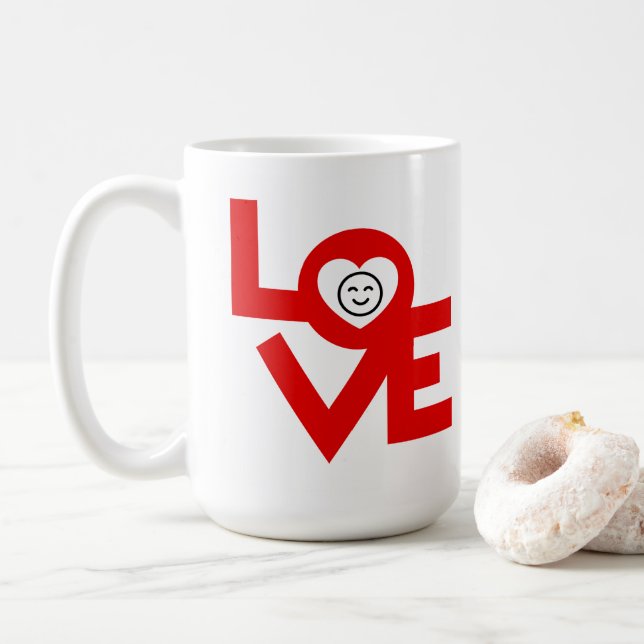 Love rd coffee mug 15oz (With Donut)