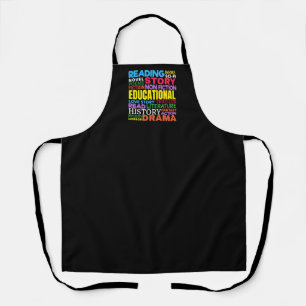 Love Reading Books - Genre Word Art Apron