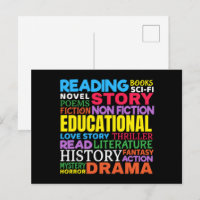 Love Reading Books - Genre Word Art