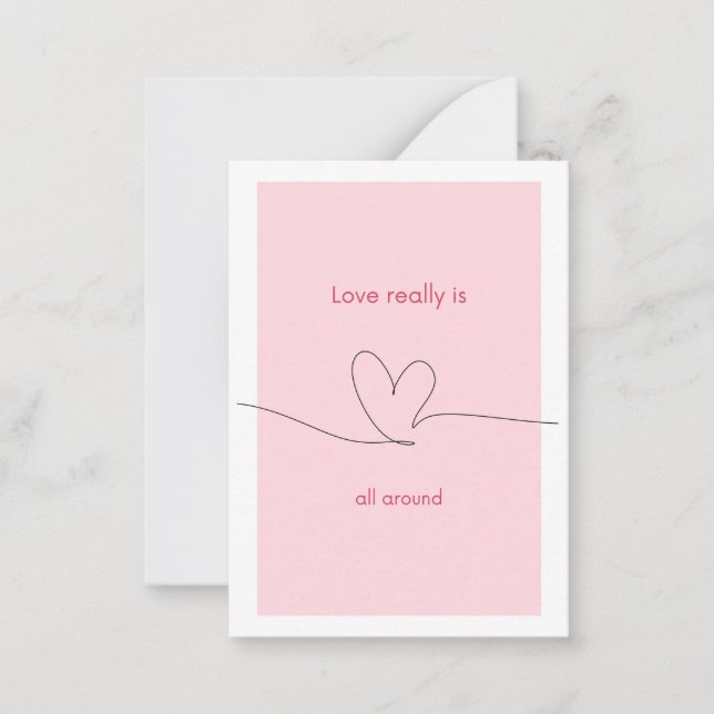 Love really is all around card (Front)