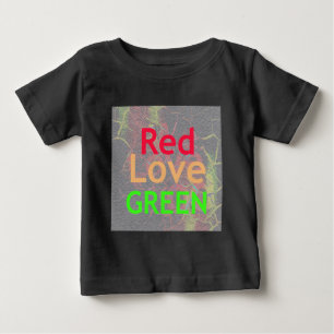 LOVE RED GOLDEN GREEN BABY T-Shirt