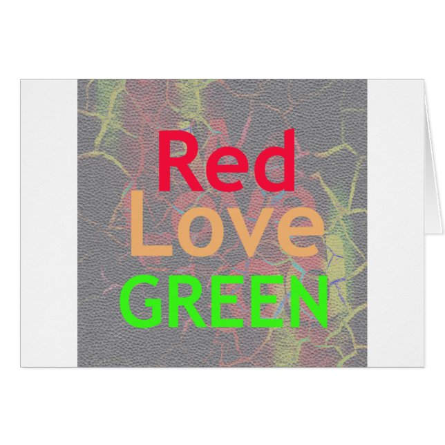 LOVE RED GOLDEN VERT (Devant horizontal)
