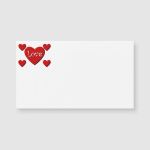 Love Red Heart Cartes de visite