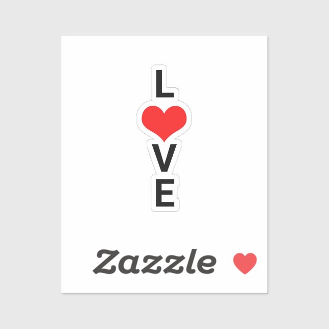 Love Red Heart Cute Valentine's Day White Cool (Sheet)