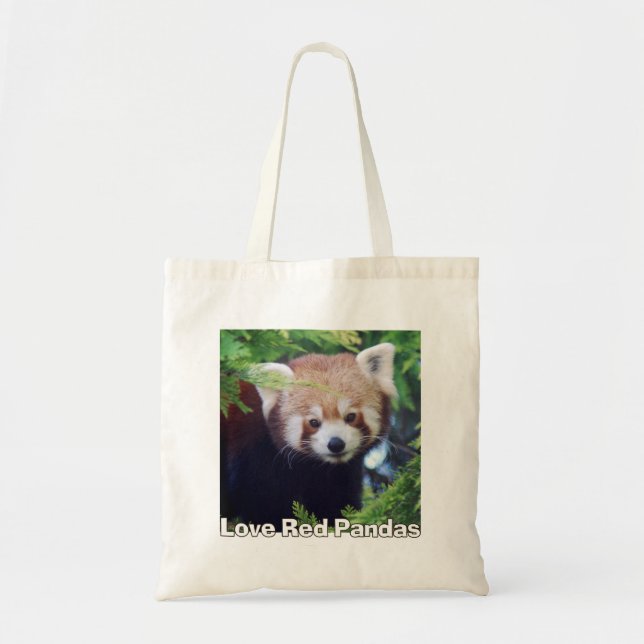 Love Red Pandas Tote Bag (Front)