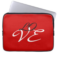 Love Red White Black Colour Calligraphy Script