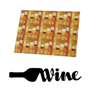 Love Red White Vin Anniversaire Carte de note