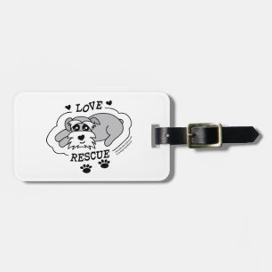 Love Rescue - Dark T-Shirt (Women) Luggage Tag