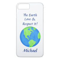Love Respect Earth Globe Name Personalized