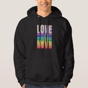 LOVE RETRO Hippy Peace Pride Premium Hoodie