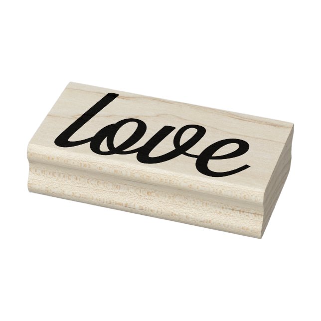 love Retro Rubber Art Stamp (Stamp)