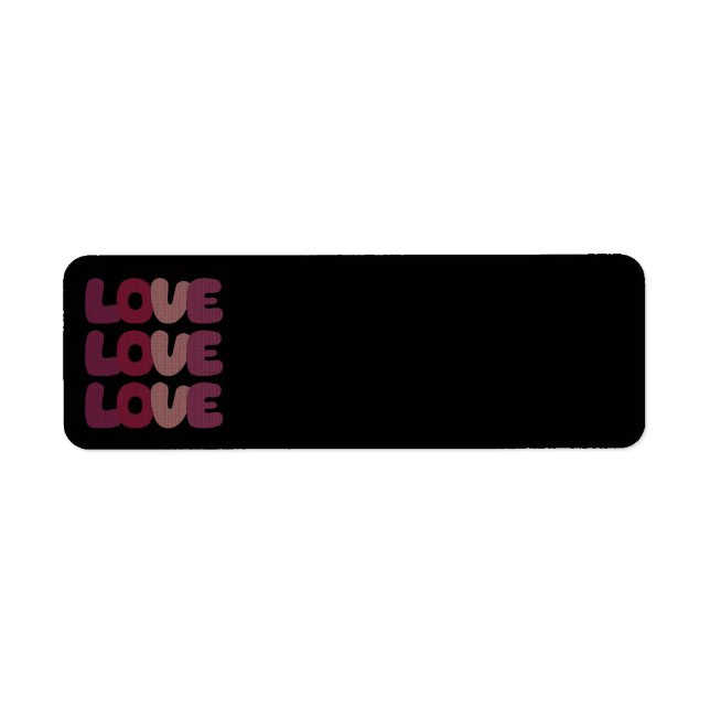 Love Return Address label (Front)