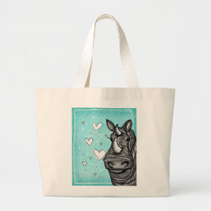 love rhino large tote bag