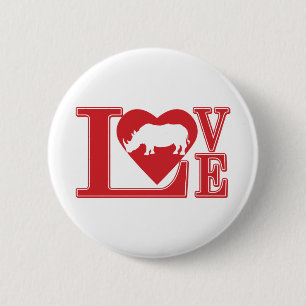 Love-Rhinos 2 Inch Round Button