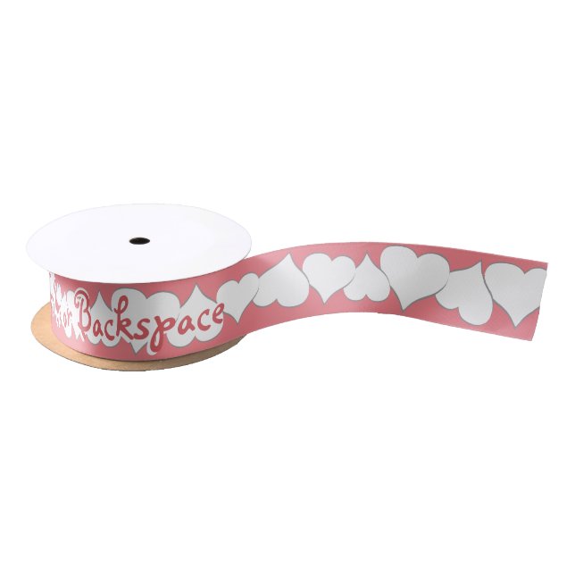 Love Ribbon Paper Valentine's Customized Ribbon Satin Ribbon (Spool)
